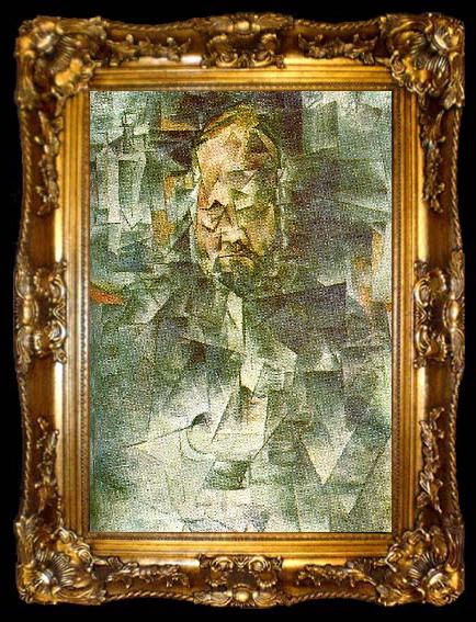 framed  pablo picasso portratt av ambroise vollard, ta009-2